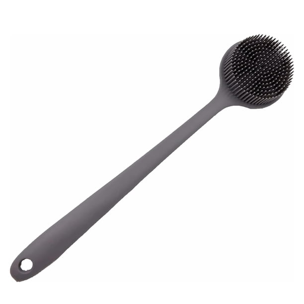Depurador corporal de silicona, depurador de espalda con mango largo para ducha, depurador de ducha con cepillo corporal de silicona para cuerpo