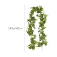 thumbnail image 3 of Twfbrm Artificial Eucalyptus Garland, 6 FT Realistic Faux Cypress & Eucalyptus Leaves Garland, Spring Vine Garlands Farmhouse Hanging Greenery Garland Easter Decorations for Wedding Fireplace Mantle, 3 of 9