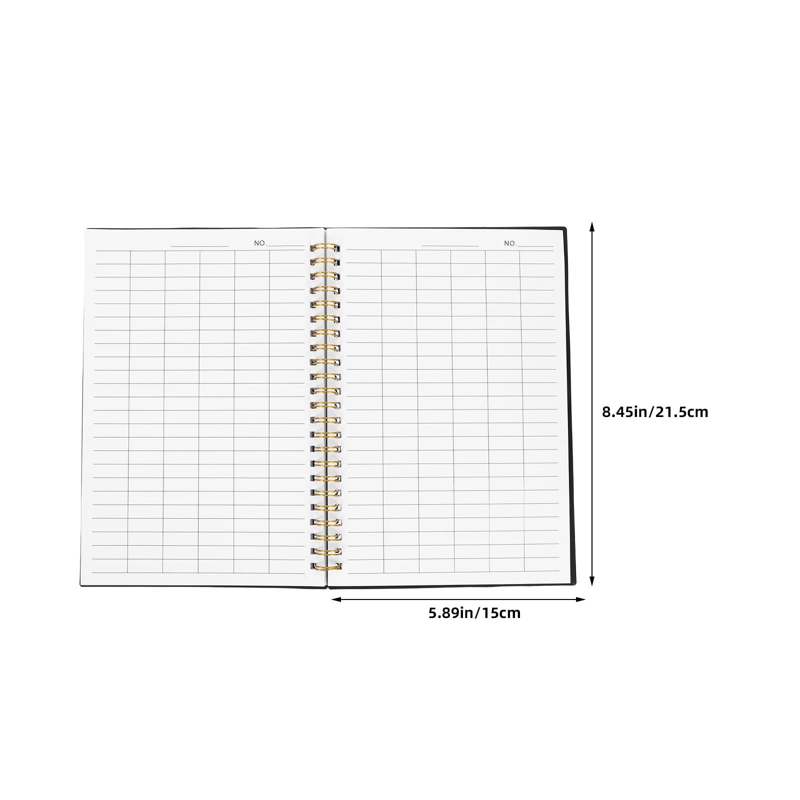 ETHZZLE 2Pcs Budget Planning Book Black Twin Wire Financial Record Book for Daily Accounting