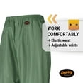 thumbnail image 5 of Pioneer Waterproof Rain Suit for Men - Lightweight Rain Jacket and Rain Pants - 2 Pockets - Green, 5 of 9