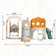 thumbnail image 4 of Gitawusa Indoor Toddler Plastic Play Center with Slide, Basketball Hoop and Matching Ball for Kids, 4 of 7
