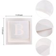 thumbnail image 3 of Decoraciones de baby shower para niños, globos de látex, caja transparente para niñas, baby shower, decoración para fiestas de cumpleaños, 4 piezas, cajas de baby shower (blanco) Afortunado Sencillez, 3 of 5