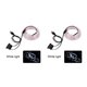 thumbnail image 3 of Riwesomey Iluminación interior del coche Tira de LED Decoración Guirnalda Línea de tubo de cuerda de alambre Luz de neón flexible con unidad de luz blanca 2piezas Riwesomey CBP062954, 3 of 6