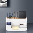 thumbnail image 4 of Organizador Estacionario de Escritorio, Soporte de Plástico para Brochas de Maquillaje, Caja de Almacenamiento de Múltiples Rejillas, Caja de Almacenamiento de Suministrys, 4 of 8