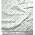 thumbnail image 1 of Soimoi Cotton Duck Fabric Paper Clip Shirting Print Fabric by Yard 42 Inch Wide, 1 of 1