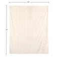 thumbnail image 6 of Lavish Home 60x70in Faux Fur Throw Blanket for Couch, Bed, or Chair (Ivory), 6 of 6