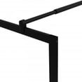 thumbnail image 6 of vidaXL Walk-in Shower Wall with Shelf Black 35.4"x76.8" ESG Glass&Aluminum, 6 of 8