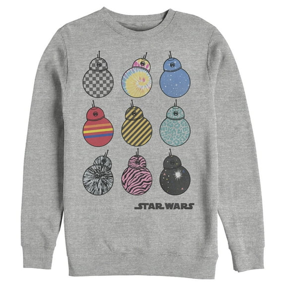 Men's Star Wars: The Rise of Skywalker BB-8 Fashion Sweatshirt Athletic Heather Large