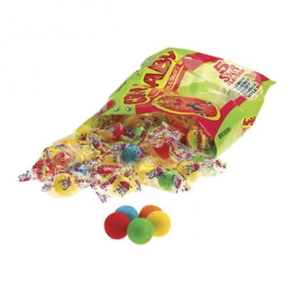 Cry Baby Extra Sour 5 Sour Flavors Bubble Gum 12 oz