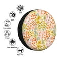 thumbnail image 4 of Rateoe wild meadow flowers Pattern Tire Cover Wheel Protectors Weatherproof Wheel Covers Universal Fit for Trailer Rv SUV Truck Camper Travel Trailers Accessories-14 inch, 4 of 6