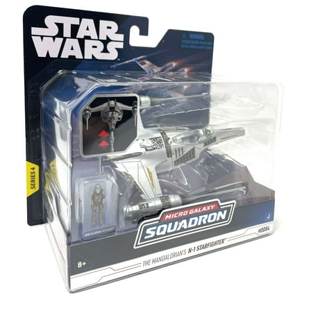STAR WARS Micro Galaxy Squadron The Mandalorian's N-1 Starfighter - 5 inch Play Vehicle with 1 inch Accessory