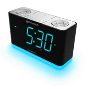 Emerson SmartSet Alarm Clock Radio with Bluetooth Speaker, USB Charger