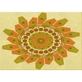 thumbnail image 1 of Ahgly Company Indoor Rectangle Patterned Papaya Orange Area Rugs, 5' x 7', 1 of 1