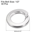 thumbnail image 2 of Unique Bargains 1/2-Inch 304 Stainless Steel Spring Lock Washer Split Lock Washer 30 Pack, 2 of 4