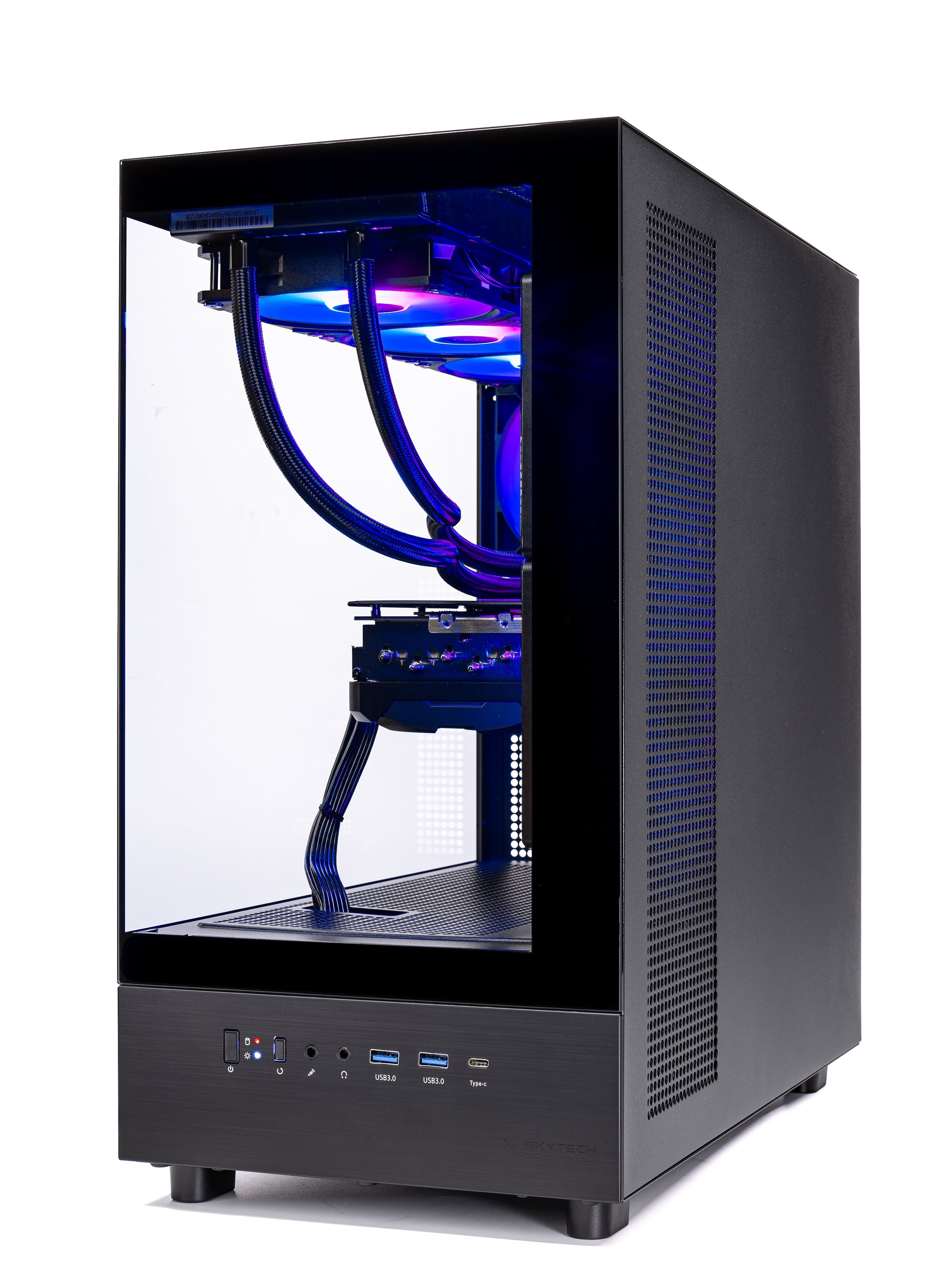 Skytech Gaming Azure 3 Gaming PC, AMD Ryzen 7 9800X3D 4.7GHz, AMD RX 9070XT 16GB VRAM, 1TB NVMe SSD, 32GB DDR5 RAM 5600, 850W GOLD ATX 3 PSU, 360 ARGB AIO , Wi-Fi, Win 11, Desktop