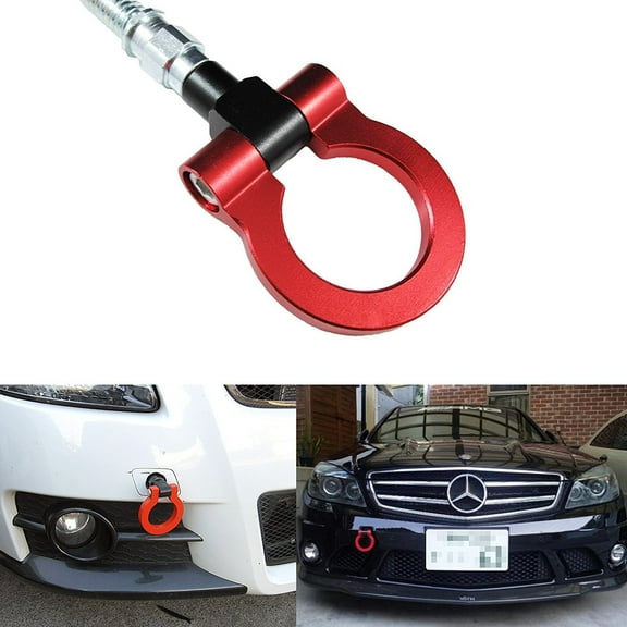 Xotic Tech Red Track Racing Style Anodized Alloy Aluminum Bumper Tow Hook For Mercedes-Benz C E S M CLA GLA GLK SLK X204
