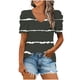 thumbnail image 1 of Blusas de Manga Corta para las Mujeres, Blusa de Camiseta Suelta Casual Hecha de Tela Cómoda para Todo el Uso Diario de Temporada, Blusas para las Mujeres Casual, 1 of 5