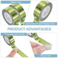 thumbnail image 3 of Uxcell 6 Rolls Holographic Tape Decorative Tape 0.6 Inch x 5.5 Yards, Green, 3 of 6