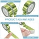 thumbnail image 3 of Uxcell 6 Rollos de Cinta Holográfica Cinta Decorativa 0.6 Pulgadas x 5.5 Yardas, Verde, 3 of 6