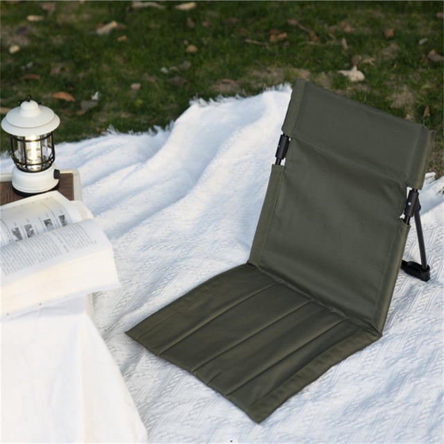 Portable Ultralight Folding Chair with Backrest, Compact Camping Stool for Outdoor Fishing, Beach, Picnic, Stadium, Travel, Lightweight Foldable Seat for Adults, Hiking & Backpacking Gear