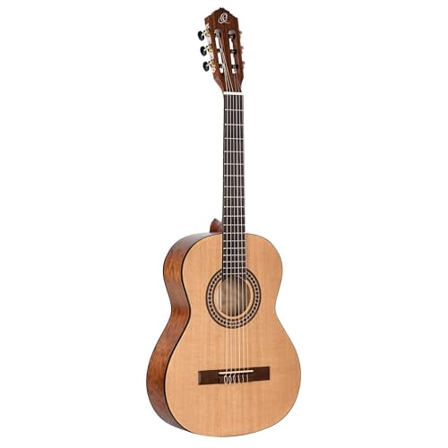 Ortega Guitars 6 String Student Series 3/4 Size Nylon Classical Guitar, Right (RSTC5M-3/4)