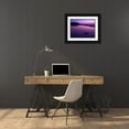 thumbnail image 3 of Frank, Assaf 32x25 Black Ornate Wood Framed with Double Matting Museum Art Print Titled - Suntset reflection in water, Palmachim Beach, Israel, 3 of 4