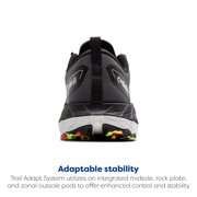 Brooks Men’s Cascadia 18 GTX Waterproof Mountain Trail Running Shoe - Blackened Pearl/Black/Tomato - 8.5 Medium