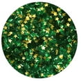 thumbnail image 3 of Sprinkle Deco® Emerald Green Glitter Flakes with Gold Stars Metallic Edible Shimmer Sparkle Glitter for Cakes and Cupcakes .15 oz Jar for use with Dark Green Frosting, 3 of 3