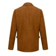 thumbnail image 5 of Men's Vintage Corduroy Jacket Formal Sport Corduroy Suit Jackets Long Sleeve Dress Work Wear Coats Single Breasted Notched Lape Slim Fit Blazer Vintage Business Mens Blazer Dwelliawo Brown 2XL, 5 of 5