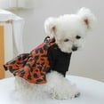 thumbnail image 7 of Winter Dog Harness Dress with D-Ring, Leopard Puppy Sweaters for Small Dogs Girl, Fleece Warm Pet Dress Outfits for Small Dogs Leopard XL, 7 of 7