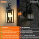 thumbnail image 2 of Lámpara de pared exterior Yochoice, 3 luces, 48 cm, impermeable, negra, 2 of 7
