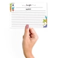 thumbnail image 2 of Inkdotpot 4x6 Inch Recipe Cards (Set of 50) , Thick Double Sided Premium Card Stock- Modern Style White Recipe Notecards for Weddings- Bridal- Baby Shower - Veggies Theme, 2 of 6