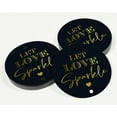 thumbnail image 3 of Inkdotpot Let Love Sparkle Wedding Bottle Tag Real Gold Foil Favor Hang Tags Pack Of 100, 3 of 7