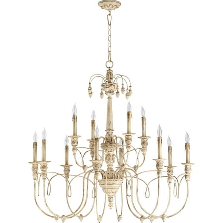 

Chandeliers 12 Light With Persian White Finish Candelabra Base Bulbs 39 inch 720 Watts