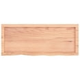 thumbnail image 2 of vidaXL Table Top Light Brown 100x40x(2-4) cm Treated Solid Wood Oak, 2 of 5