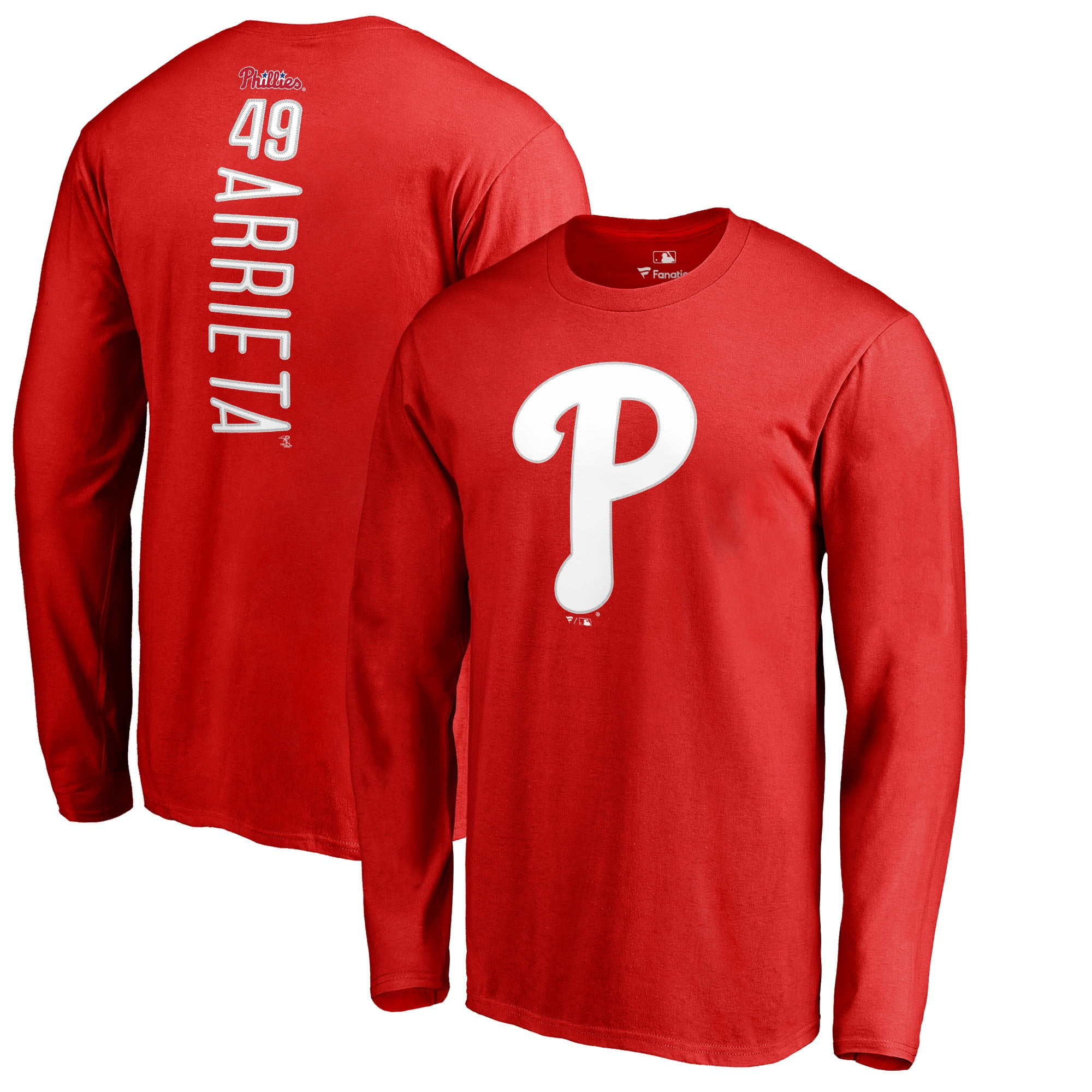 Men's Fanatics Branded Jake Arrieta Red 