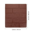 thumbnail image 2 of OULII 10Pcs Adhesive Wallpapers 3D Brick Pattern Wall Panels for Smooth Surface Decor, 2 of 8