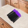 thumbnail image 5 of Unique Bargains 50 Pcs Lightweight Silicone Eyelash Brush for Bathroom Black Dark Purple Plastic Silicone, 5 of 5