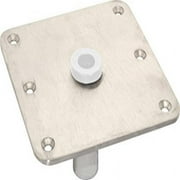 Shoreline Marine Boat Seat Base 7 x 7in, Brushed Stainless Steel