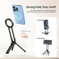 thumbnail image 5 of ULANZI MA30 Magnetic Phone Stand: Aluminium Mini Tripod, Foldable Pocket Design, Dual - Sided Magnet for Quick Mount - Compatible with iPhone 16/15/14/13/12 Magsafe, 5 of 9