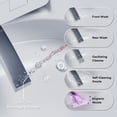 thumbnail image 3 of Smart Toilet with Bidet, Foam Shield, 4-Season Temperature, ADA Height, 1.0 Gallons Auto Flush, Heated Seat, Warm Water & Air Drying, Remote Control, Auto Deodorization, Blackout Flush, Night Light, 3 of 15