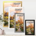 thumbnail image 4 of Designart 'The Orange Woods Along River' Country Framed Art Print, 4 of 4