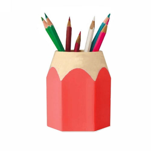 Cregugua 12-Pack Unfinished Round Wood Pen Holders - 3x3x4 Inches, Pine Wood, DIY Craft Organizer
