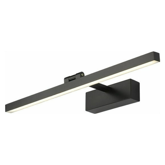 LED Bathroom Vanity Light Fixtures for Bedroom, Modern Black Vanity Light with Durable Metal, Matte Black Finish, Soft Uniform Light Effect, 5 CCT Dimmable