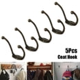 thumbnail image 1 of Gancho de pared para ropa, puerta de aleación de Zinc, abrigo Vintage, sombrero, bolsa, colgador de toallas, organizador de cocina antiguo para baño, 5 uds., 1 of 5
