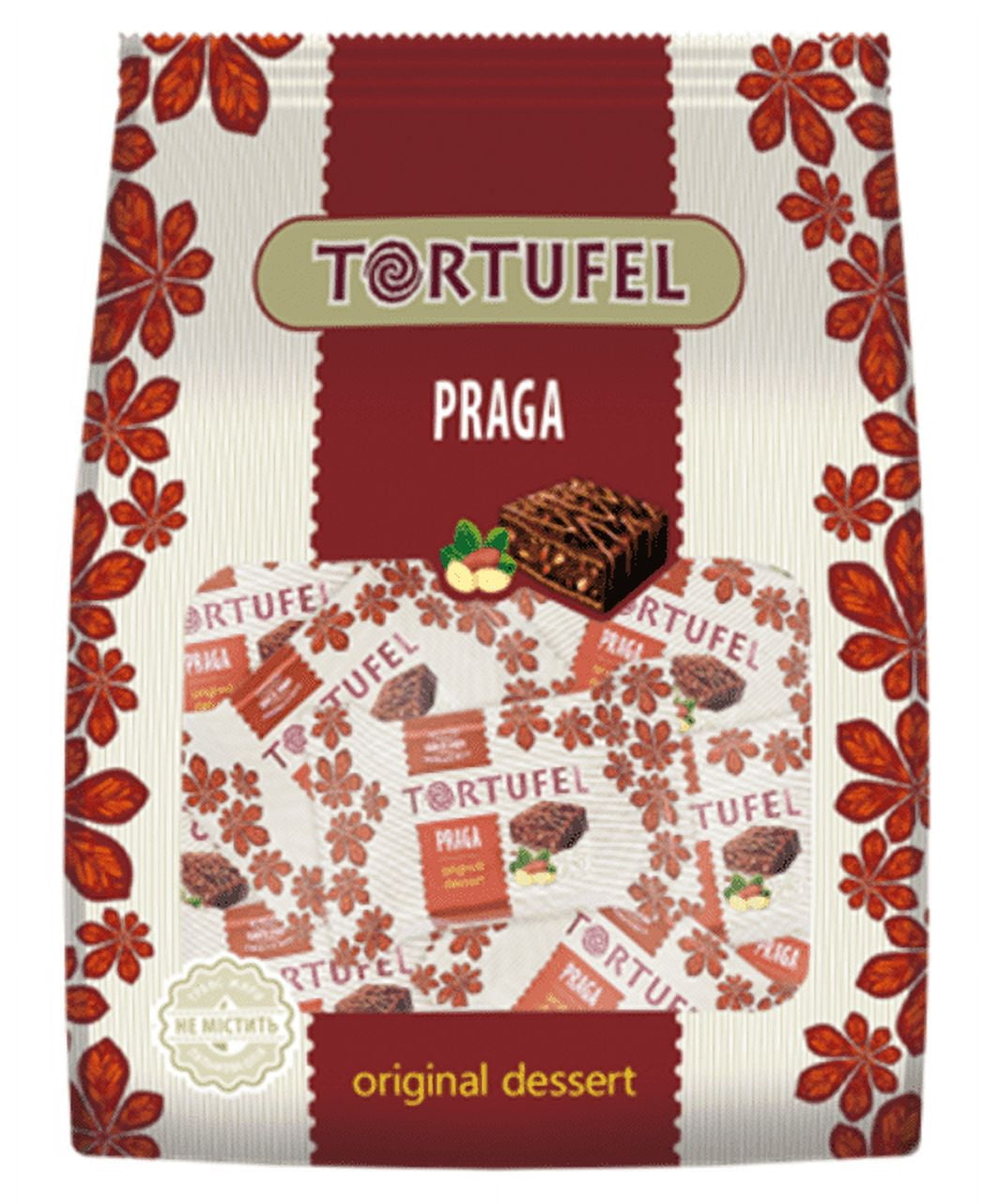 Tortufel Halva Gaufres au chocolat au lait, halva de tournesol et morceaux de cacahuètes, 180g
