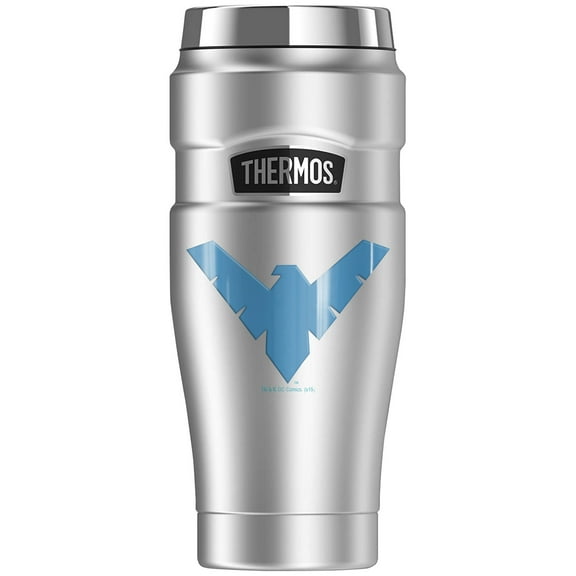 Batman Nightwing Logo, THERMOS STAINLESS KING Stainless Steel Travel Tumbler, Vacuum insulated & Double Wall, 16oz