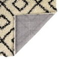 thumbnail image 4 of Unique Loom Trellis Shag Collection Area Rug - Ruth (2' 7" x 12' Runner White and Black/Ivory), 4 of 10