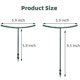 thumbnail image 4 of Estacas de soporte para plantas, estacas de jardín para plantas, paquete de 10 estacas semicirculares apilables de plástico ABS verde de 5.9 x 9.8 con diseño desmontable para mayor, 4 of 7