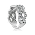 thumbnail image 2 of 1ct Vintage Style Crossover Diamond Fashion Ring 14K Infinity White Gold, 2 of 4